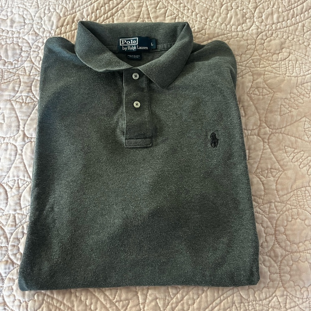 Ralph Lauren Men's charcoal gray Polo Shirt
